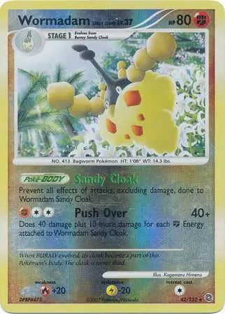 Secret Wonders Wormadam Sandy Cloak #42/132 reverse holo